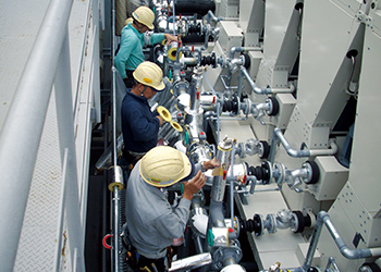 チームワークで育てます。